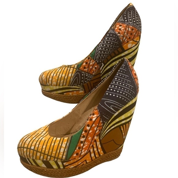 ALDO Forwood Platform Batik Wedge with woven leather trim - Picture 10 of 10